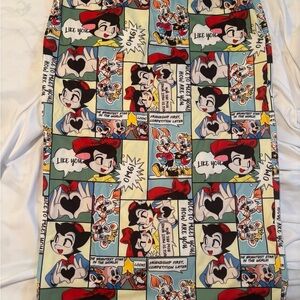 SHEIN Cartoon Comic Print Skirt